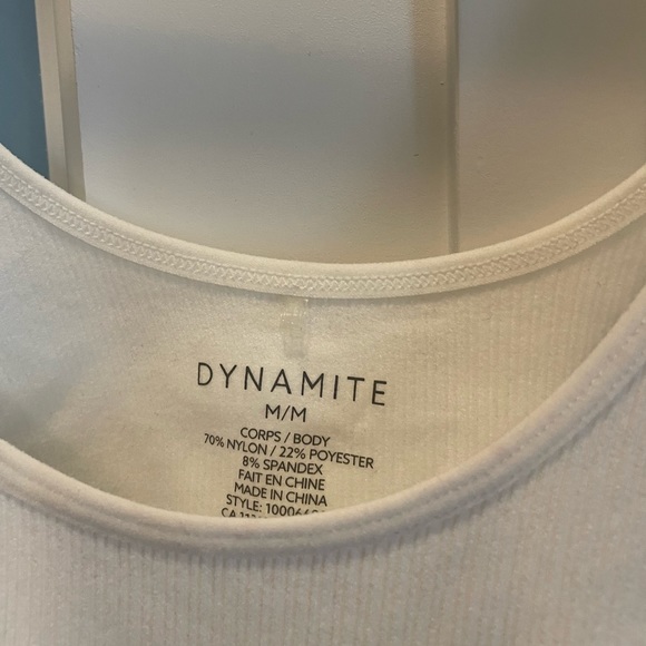 Dynamite white scoop neck t shirt - Picture 2 of 3
